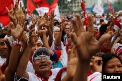 Salah satu kampanye pemilu di Jakarta pada 2014 (Foto: Reuters)