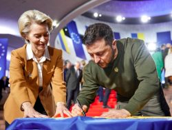 Pemimpin Ukraina Bertemu dengan Para Pemimpin Eropa
