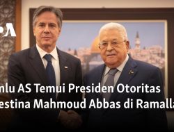 Menlu AS Temui Presiden Otoritas Palestina Mahmoud Abbas di Ramallah